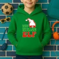 ICU Nurse Elf Kids Hoodie thumb 2