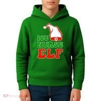 ICU Nurse Elf Kids Hoodie thumb 4