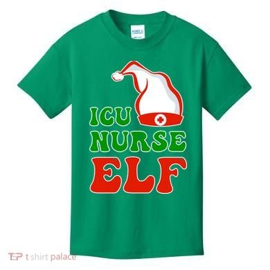 ICU Nurse Elf Kids T-Shirt