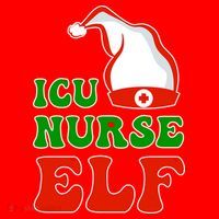 ICU Nurse Elf Santa Hat thumb 1