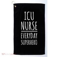 ICU Nurse Everyday Superhero National Nurses Day Golf Towel thumb 0