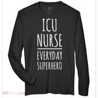 ICU Nurse Everyday Superhero National Nurses Day Zone Performance Long-Sleeve T-Shirt thumb 0