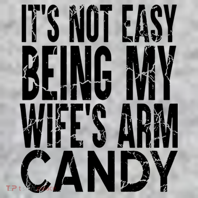Its Not Easy Being My Wifes Arm Candy The Baniff Cuffed Pom Beanie