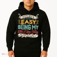 Its Not Easy Being My Wifes Arm Candy But Here I Am Nailin Hoodie thumb 2
