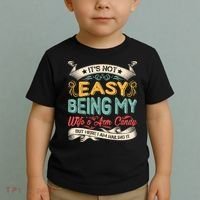 Its Not Easy Being My Wifes Arm Candy But Here I Am Nailin Toddler T-Shirt thumb 2
