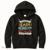 Its Not Easy Being My Wifes Arm Candy But Here I Am Nailin Kids Hoodie thumb 0