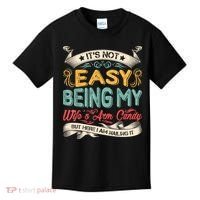 Its Not Easy Being My Wifes Arm Candy But Here I Am Nailin Kids T-Shirt thumb 0
