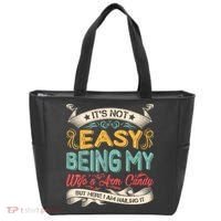 Its Not Easy Being My Wifes Arm Candy But Here I Am Nailin Tote Bag thumb 0