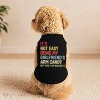 Its Not Easy Being My Girlfriends Arm Candy Retro Doggie Tank thumb 2