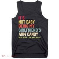 Its Not Easy Being My Girlfriends Arm Candy Retro Tank Top thumb 0