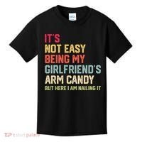 Its Not Easy Being My Girlfriends Arm Candy Retro Kids T-Shirt thumb 0