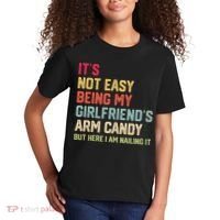 Its Not Easy Being My Girlfriends Arm Candy Retro Kids T-Shirt thumb 2