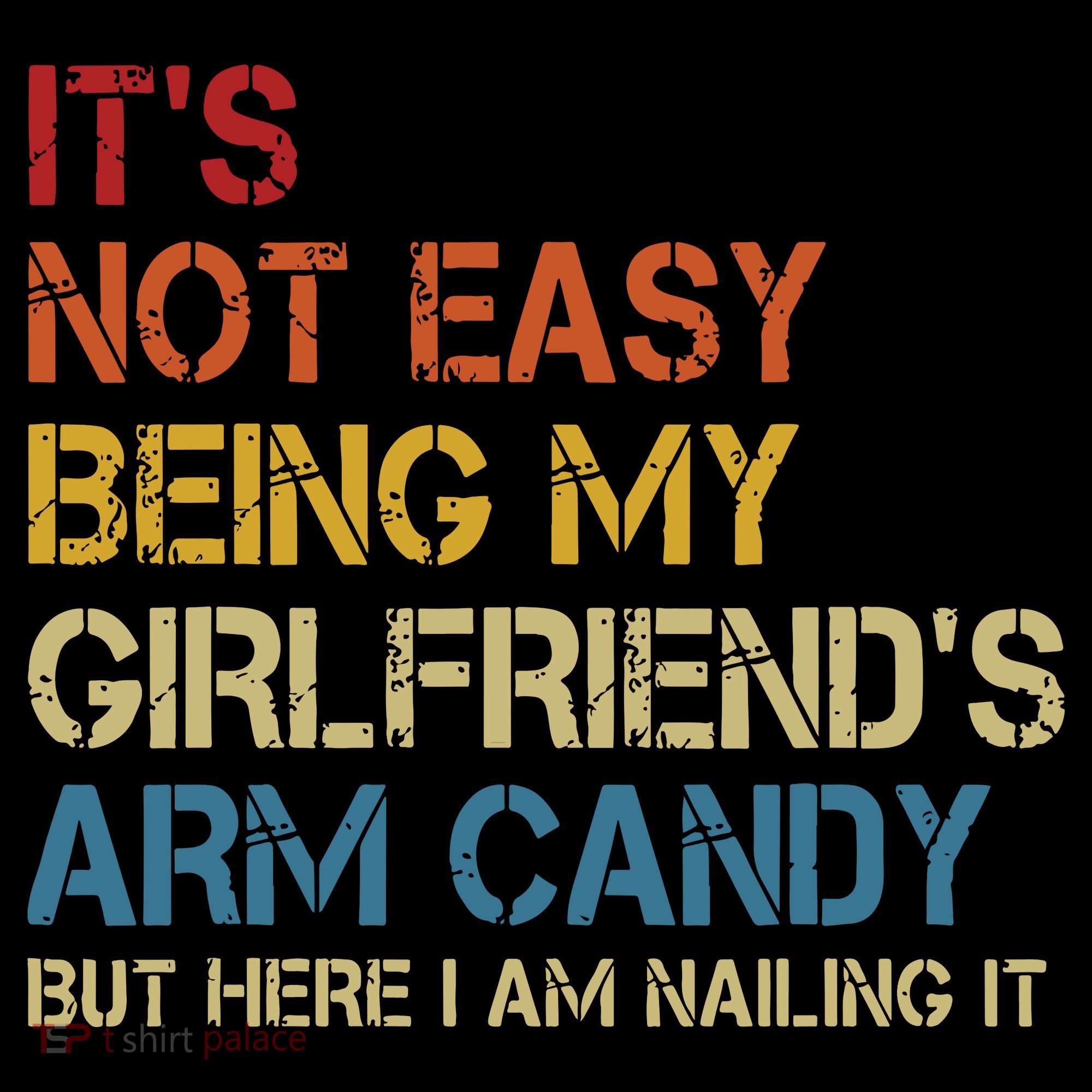 Its Not Easy Being My Girlfriends Arm Candy Retro Mousepad