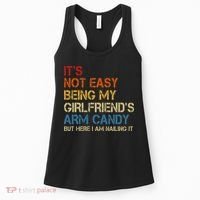 It's Not Easy Being My Girlfriend's Arm Candy Retro Women's Tank Top thumb 0