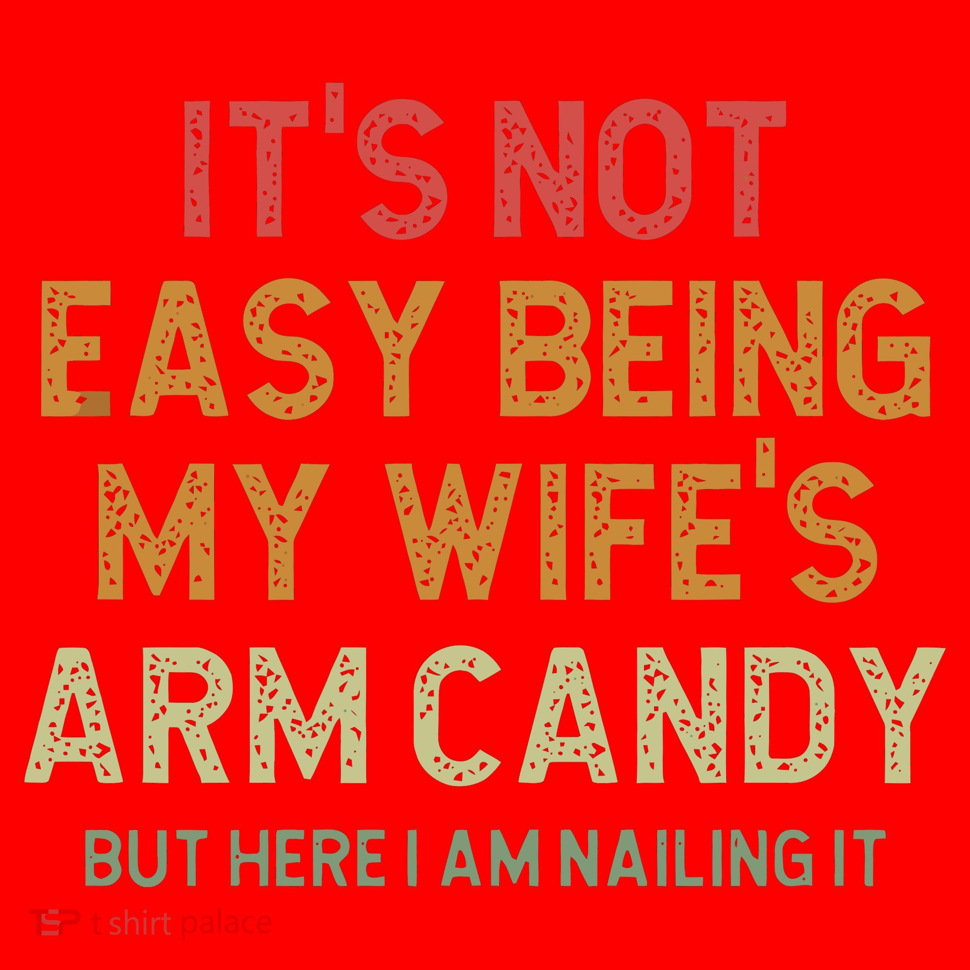 It's Not Easy Being My Wife's Arm Candy Santa Hat