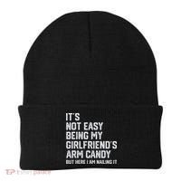It's Not Easy Being My Girlfriend's Arm Candy Fathers Day Beanie thumb 0