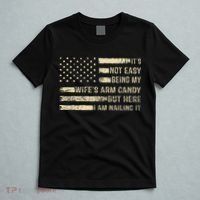 Its Not Easy Being My Wifes Arm Candy Funny Husband T-Shirt thumb 5