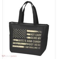 Its Not Easy Being My Wifes Arm Candy Funny Husband Tote Bag thumb 3
