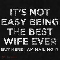 ItS Not Easy Being The Best Wife Ever But Here I Am Nailing Ladies PosiCharge Tri-Blend Wicking Tank thumb 2