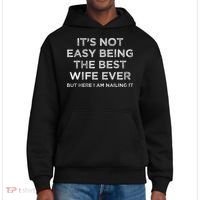 ItS Not Easy Being The Best Wife Ever But Here I Am Nailing District V.I.T. Heavyweight Hoodie thumb 0