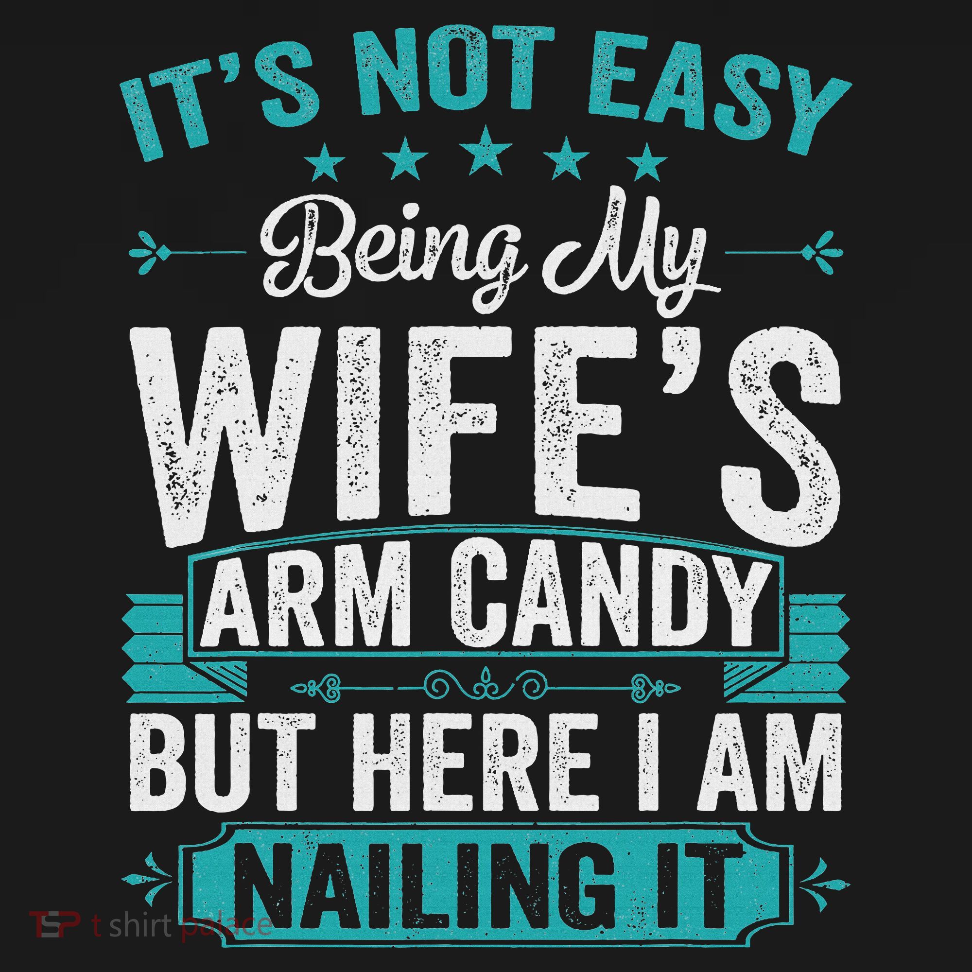 Its Not Easy Being My Wife's Arm Candy Funny Husband Women's Hoodie