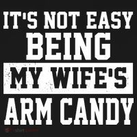It's Not Easy Being My Wife's Arm Candy Kids Hoodie thumb 5