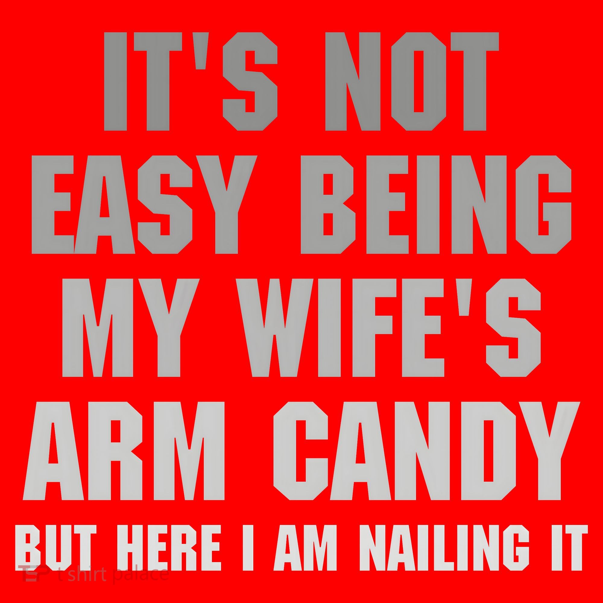 It's Not Easy Being My Wife's Arm Candy Santa Hat