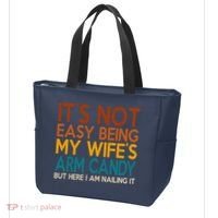 Its Not Easy Being My Wifes Arm Candy But Here I Am Tote Bag thumb 3