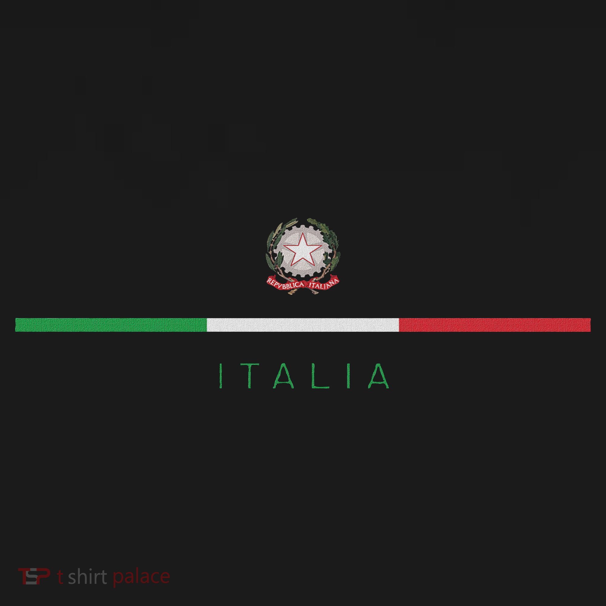 Italia National Flag Colors Italy Crest Logo Italian Roots T-Shirt