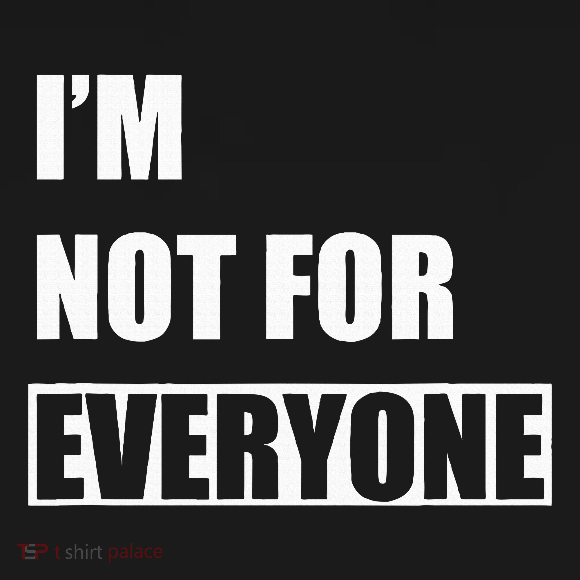 Im Not For Everyone Funny Anti Social Women's Hoodie