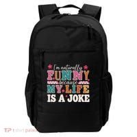 I'm Naturally Funny Because My Life Is A Joke Backpack thumb 0