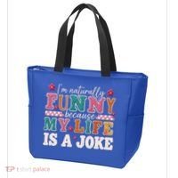 I'm Naturally Funny Because My Life Is A Joke Tote Bag thumb 3