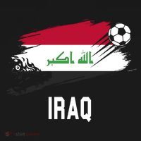 Iraq National Football Soccer Team Flag Mousepad thumb 1