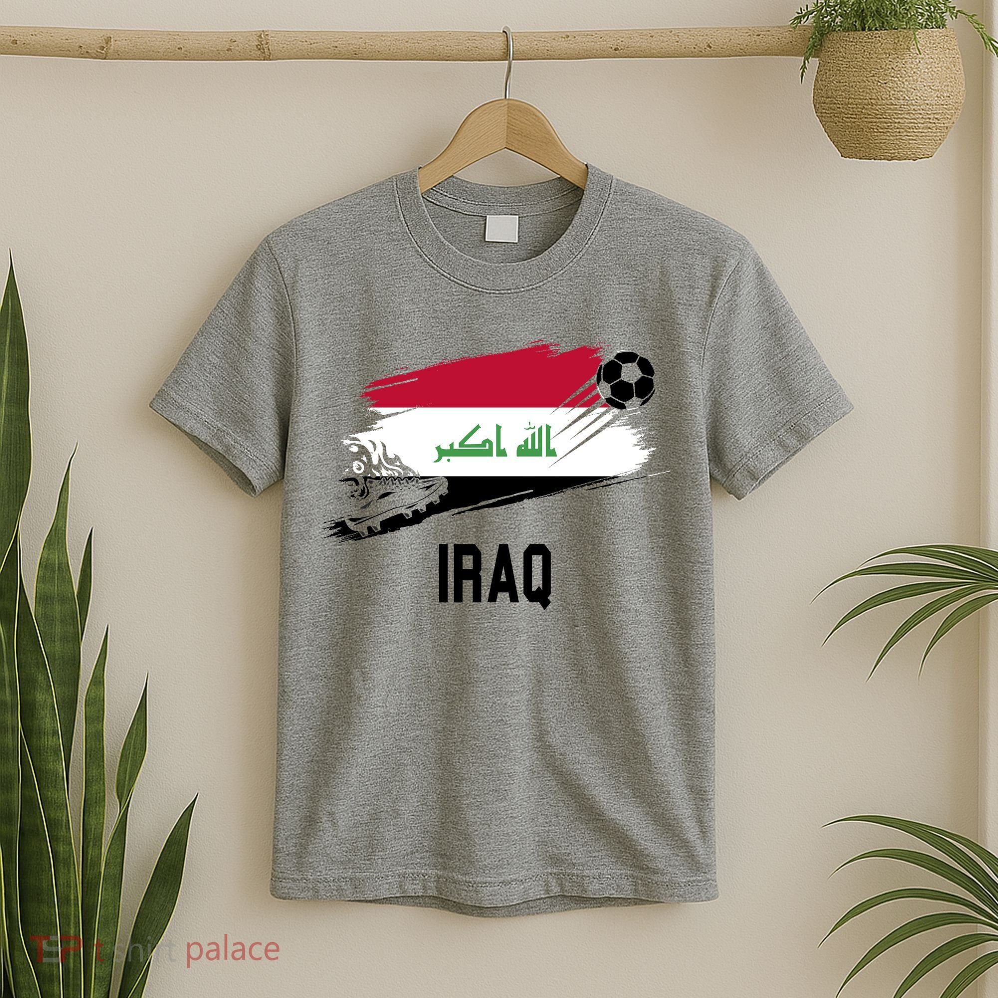 Iraq National Football Soccer Team Flag T-Shirt