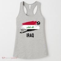 Iraq National Football Soccer Team Flag Women's Tank Top thumb 0