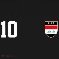 Iraq Nation Football Soccer 10 Jersey Women's Hoodie thumb 2
