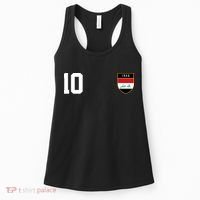 Iraq Nation Football Soccer 10 Jersey Women's Tank Top thumb 0