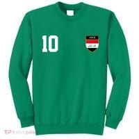 Iraq Nation Football Soccer 10 Jersey Sweatshirt thumb 0
