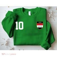 Iraq Nation Football Soccer 10 Jersey Sweatshirt thumb 2