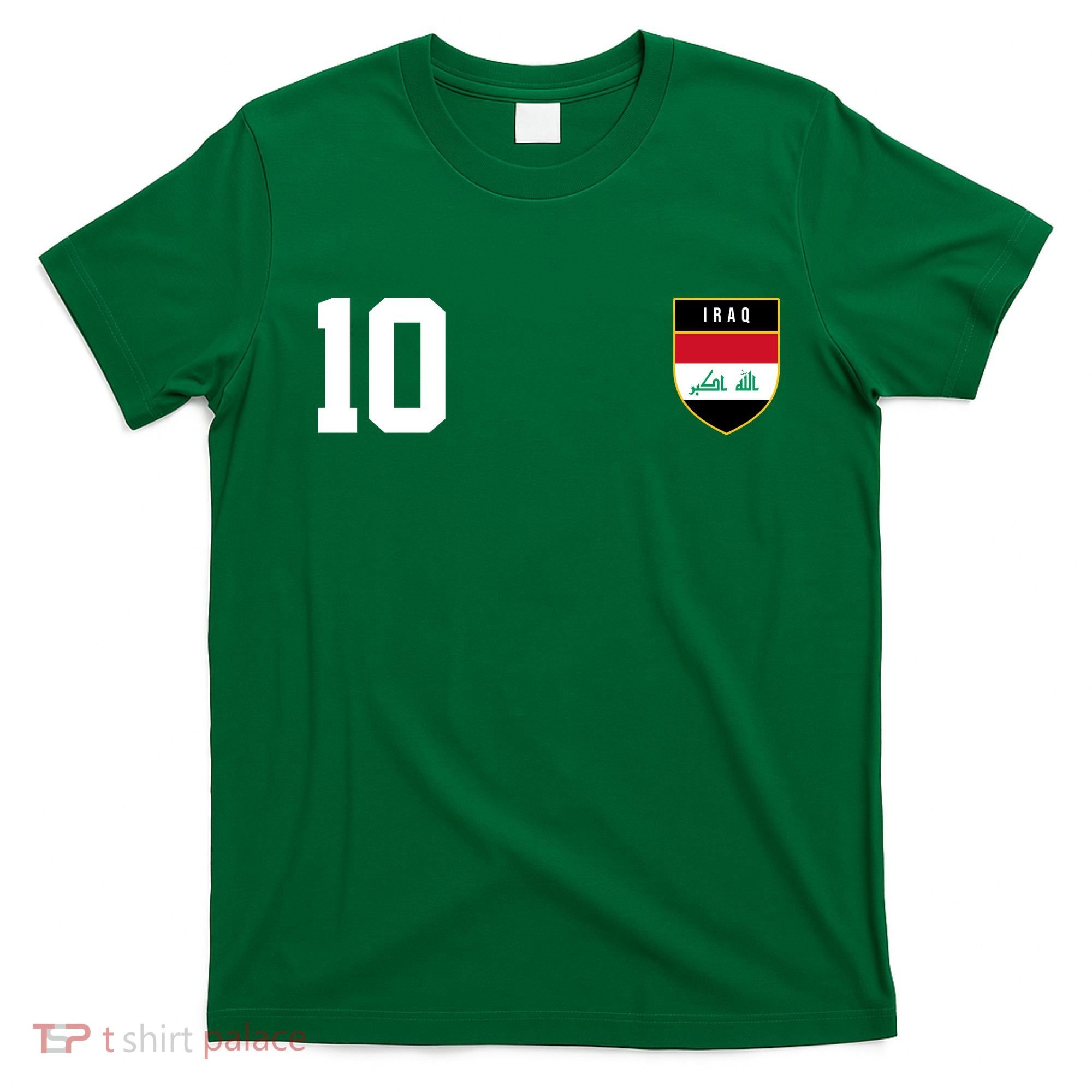 Iraq Nation Football Soccer 10 Jersey T-Shirt