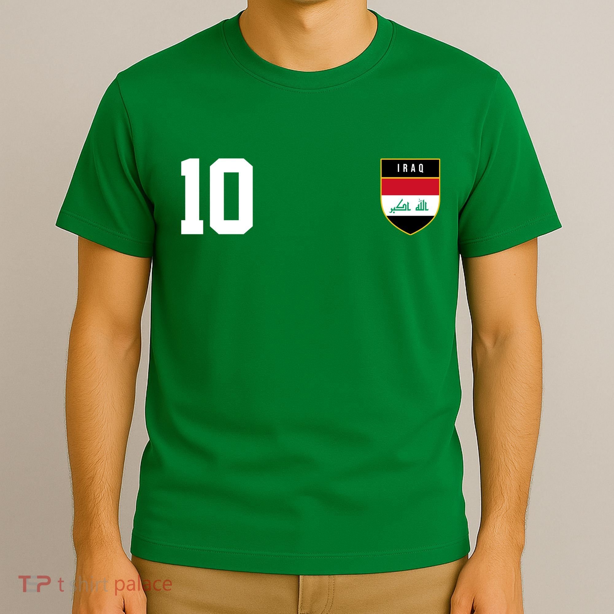 Iraq Nation Football Soccer 10 Jersey T-Shirt