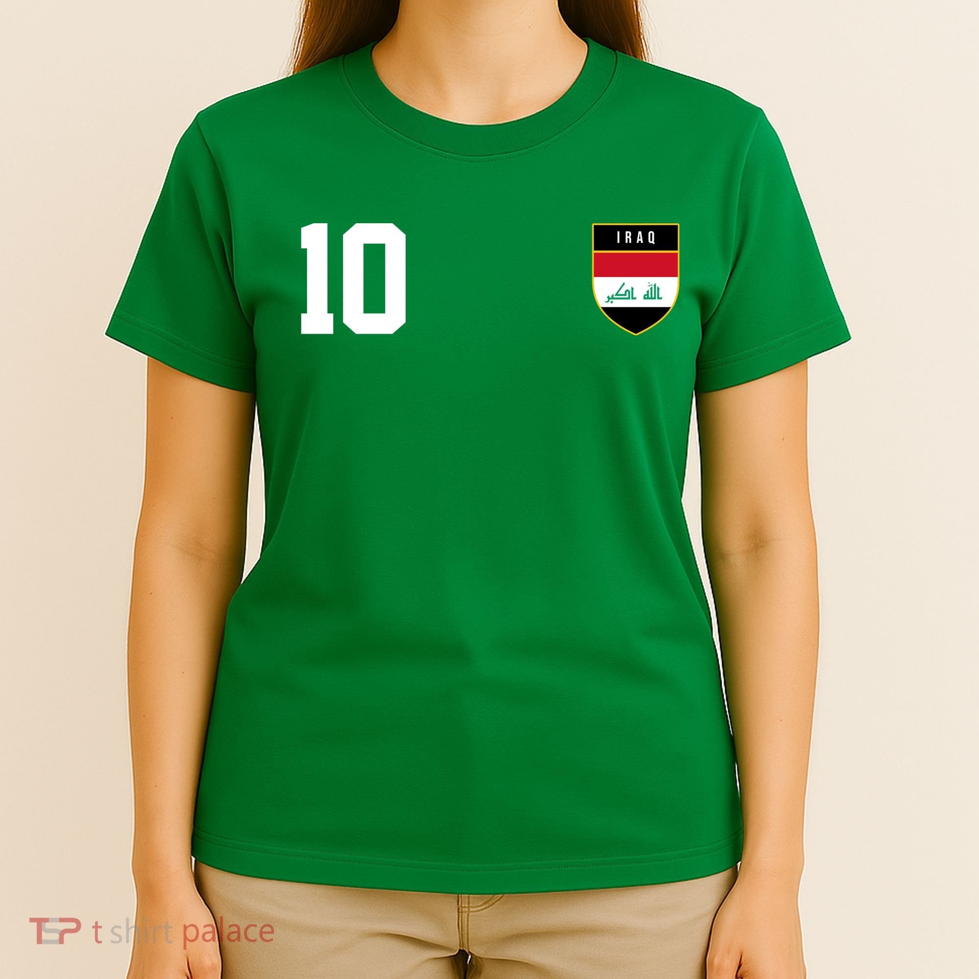 Iraq Nation Football Soccer 10 Jersey T-Shirt