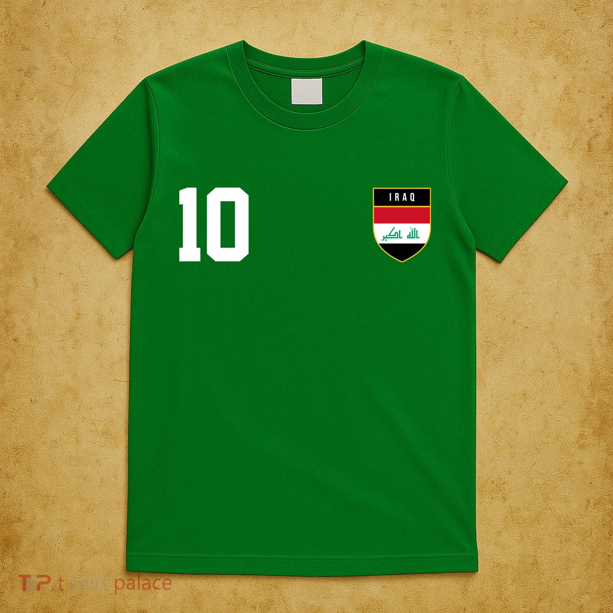 Iraq Nation Football Soccer 10 Jersey T-Shirt