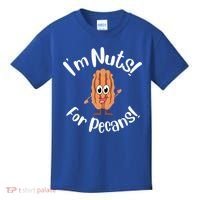 I’m Nuts For Pecans National Pecan Month Texas Tree Pies Meaningful Gift Kids T-Shirt thumb 0