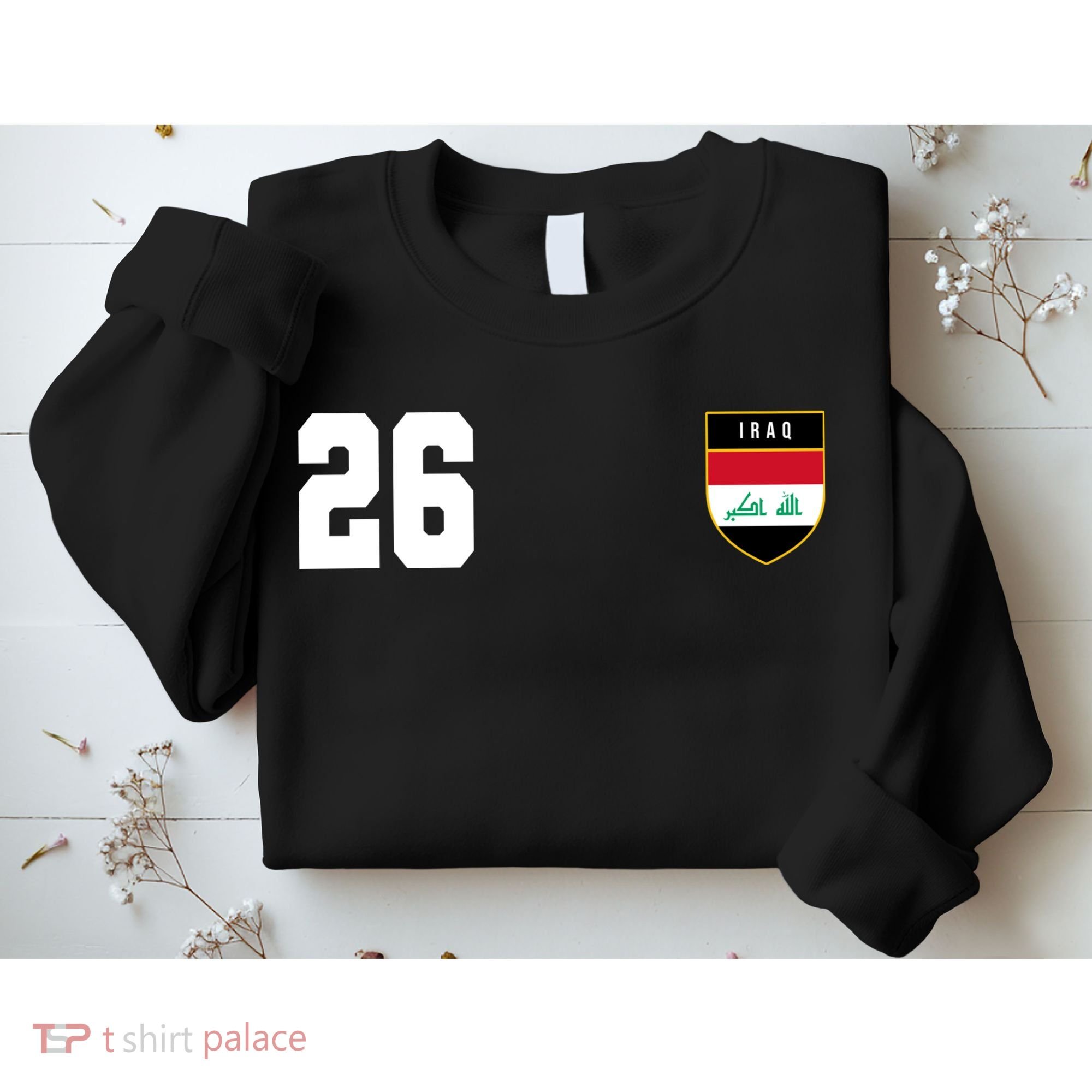 Iraq Nation Football Soccer 26 Jersey Sweatshirt