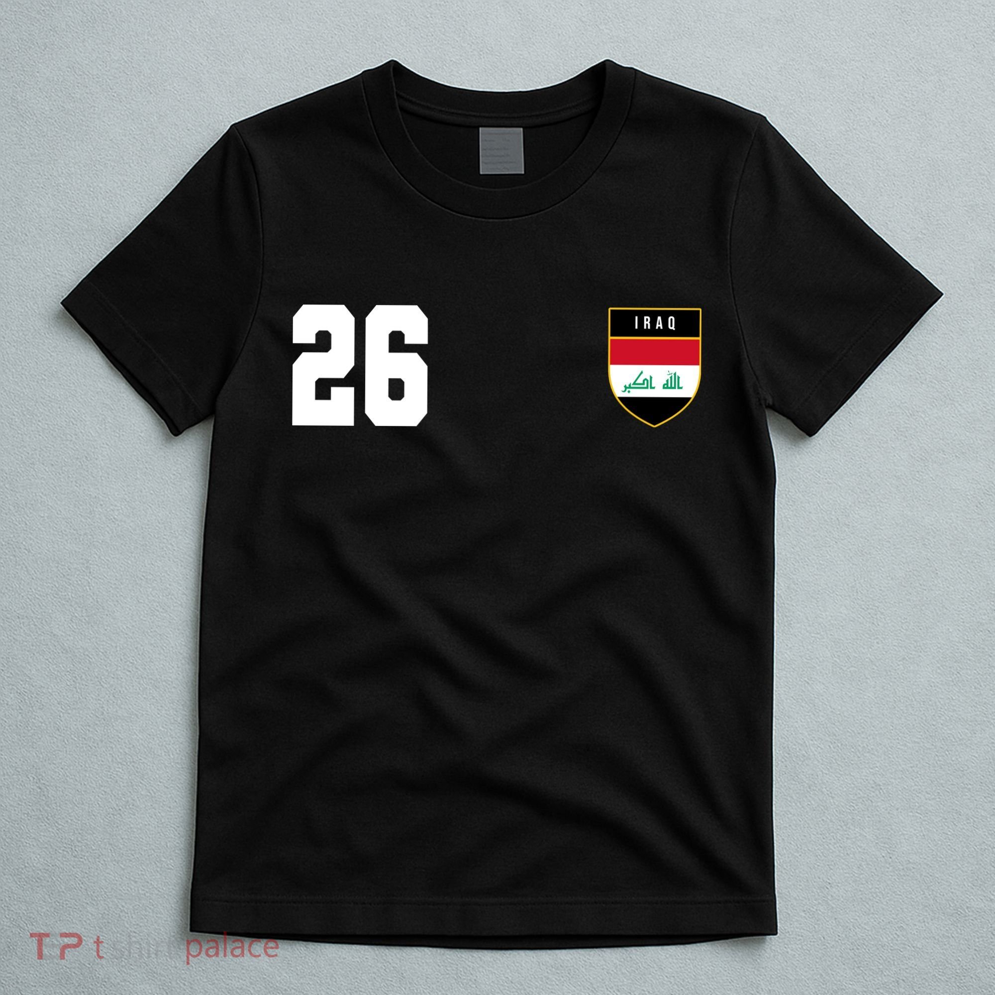 Iraq Nation Football Soccer 26 Jersey T-Shirt