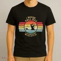 I Never Fall Off I Dismount With Style One Wheel Owner Float T-Shirt thumb 3