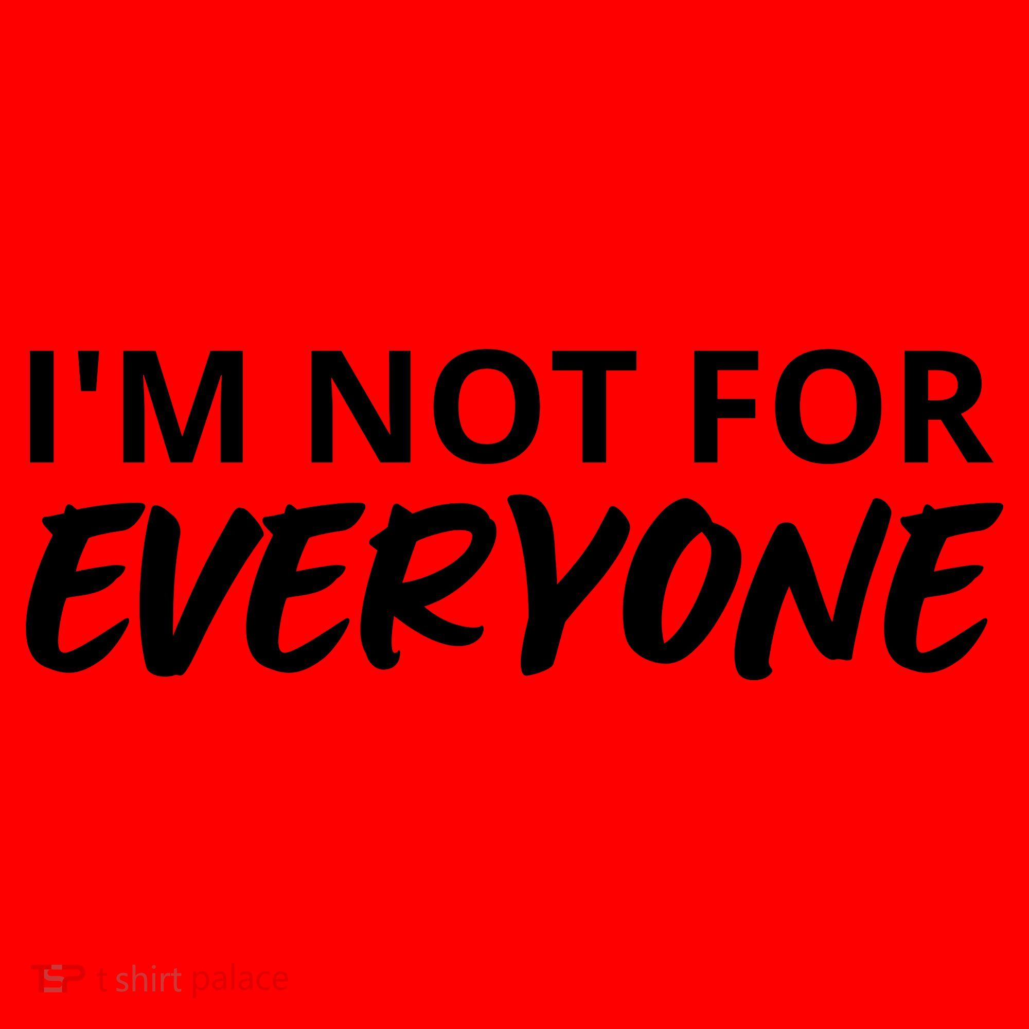 I'm Not For Everyone Funny Saying Sarcastic Novelty Santa Hat