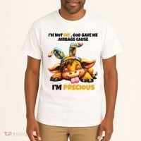 IM Not Fat God Gave Me Airbags Cause IM Precious Tall T-Shirt thumb 2