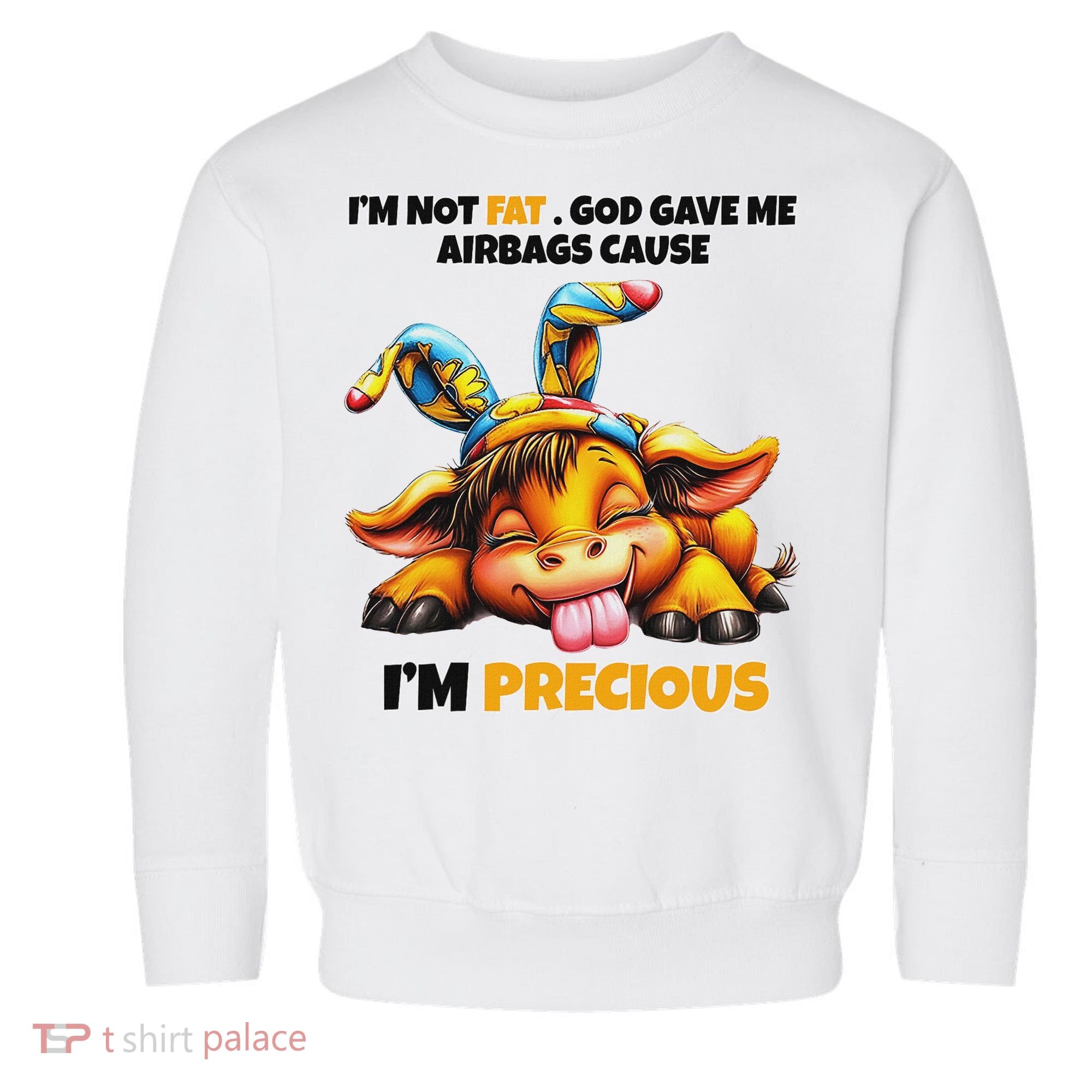 IM Not Fat God Gave Me Airbags Cause IM Precious Toddler Sweatshirt